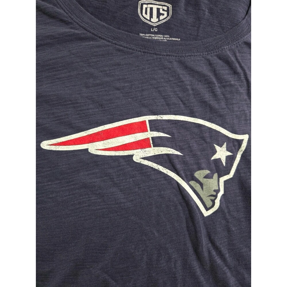New England Patriots Womens Short Sleeve T-Shirt Blue Small NWT
